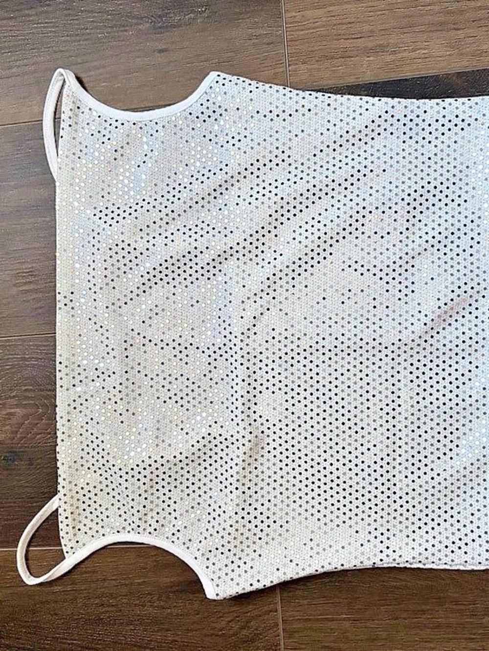 Sequin Top White NWT